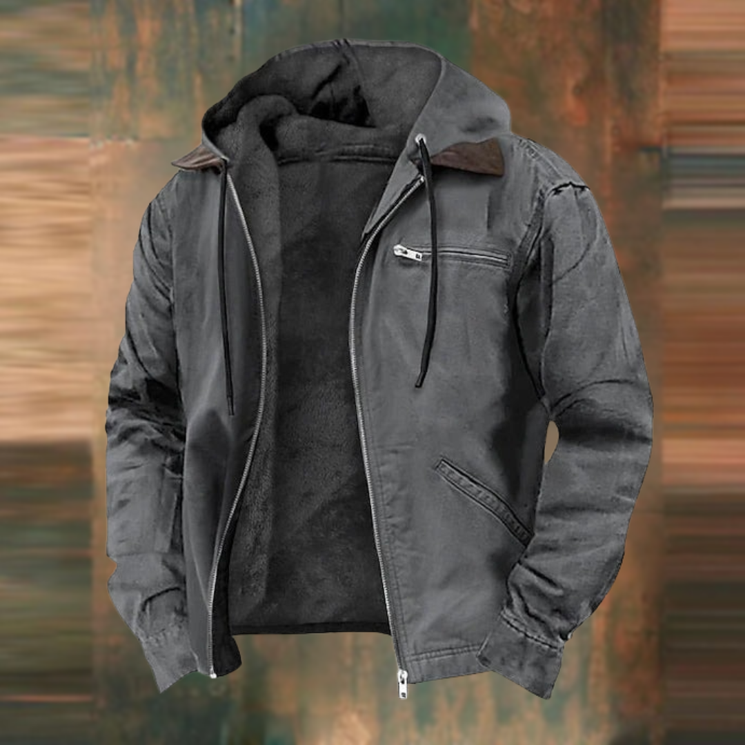 Alexander – Warme Herbstjacke mit Kapuze für kalte Monate
