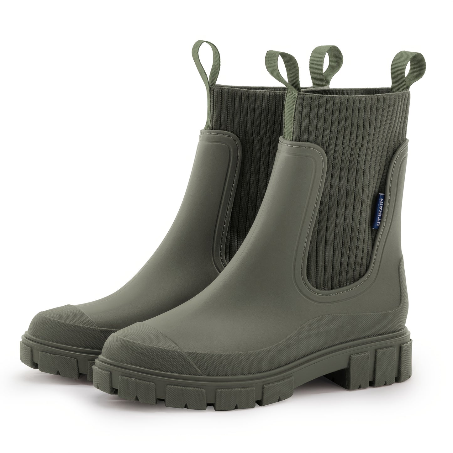 Chelsees - bequeme Damen Regenstiefel mit rutschfester Sohle