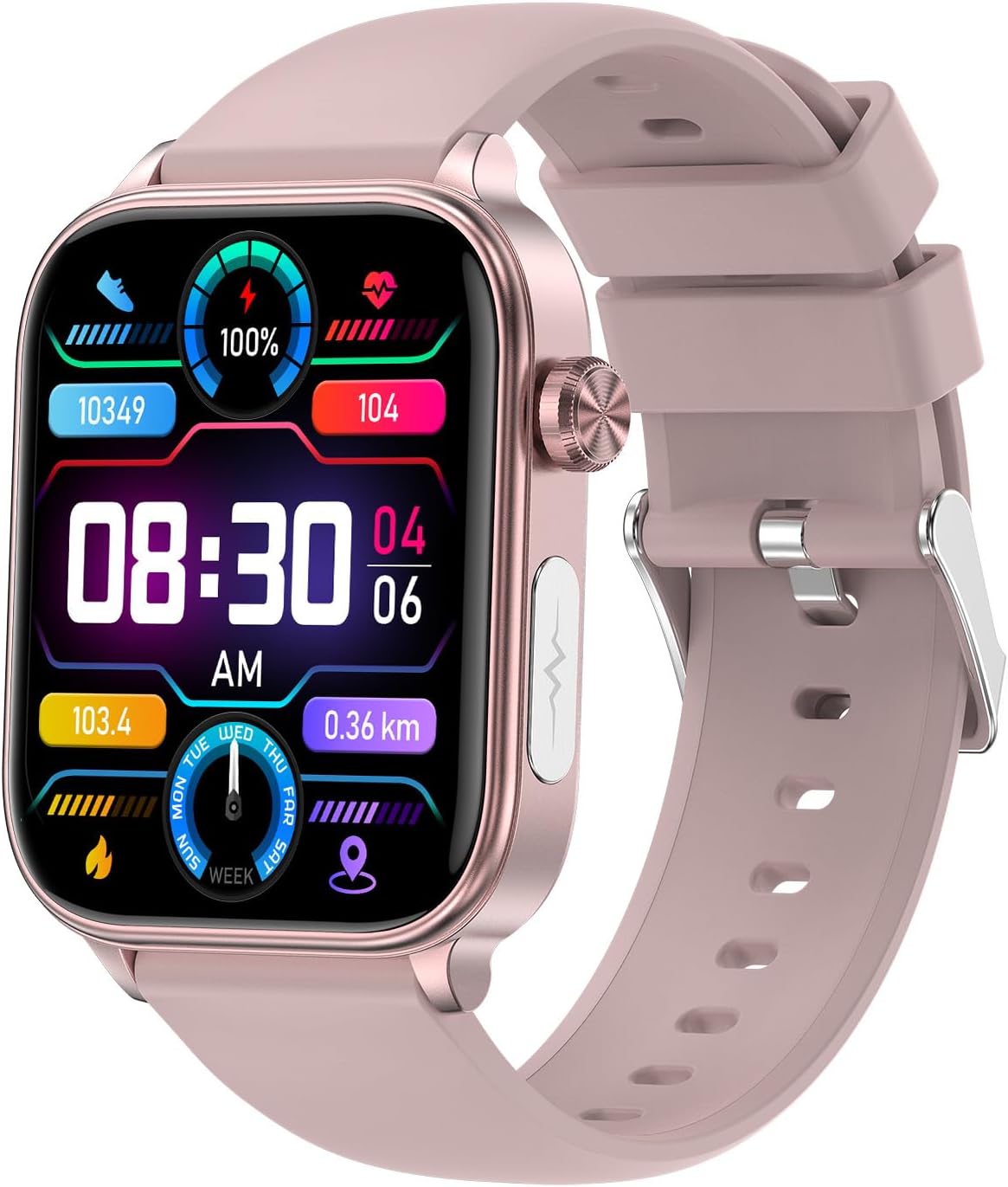 GlucoCare SOS Smartwatch für Männer & Frauen mit Blutzuckermessung