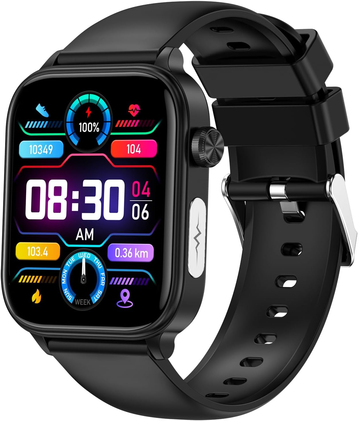GlucoCare SOS Smartwatch für Männer & Frauen mit Blutzuckermessung