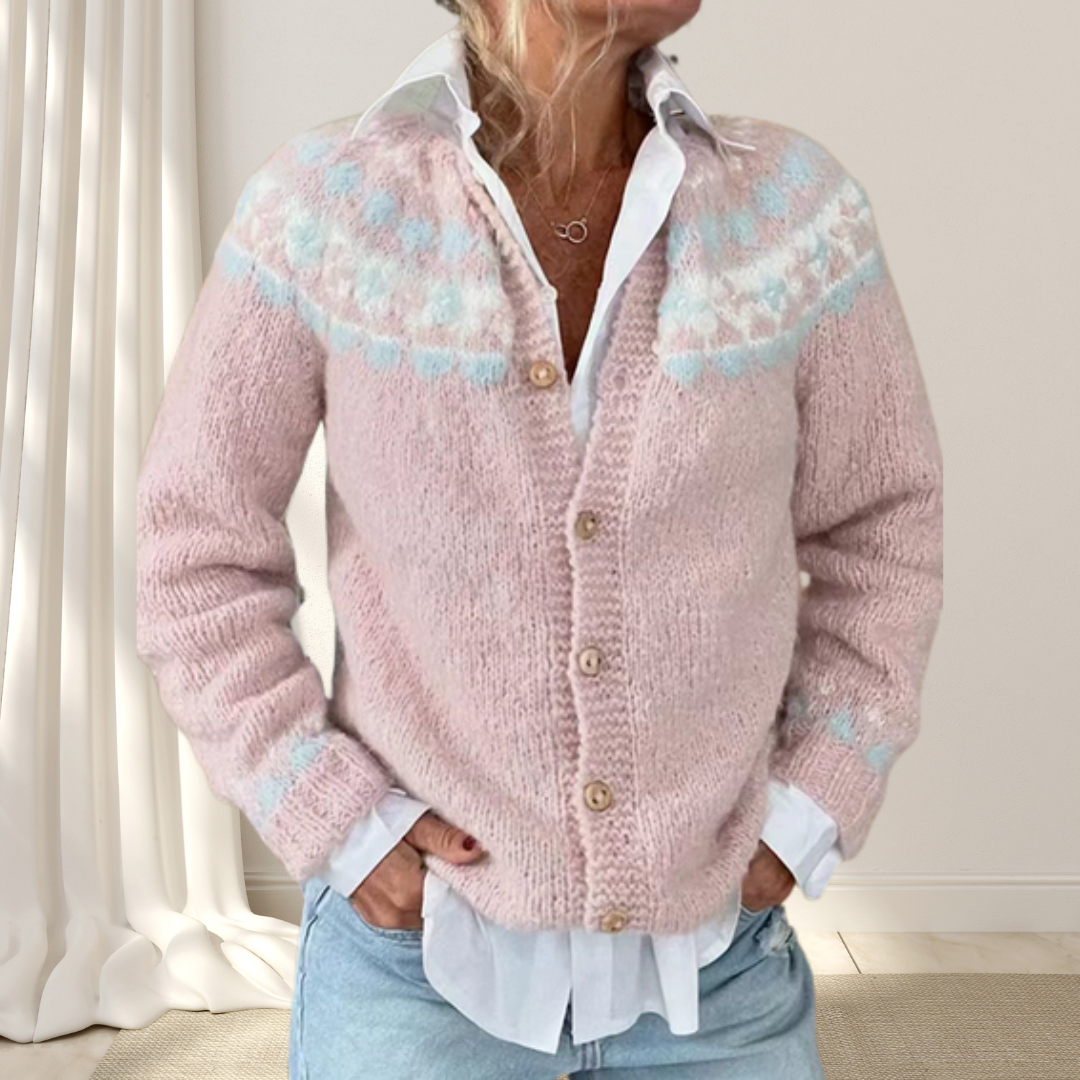Virelle™ - Locker gestrickter Chic Cardigan mit Muster