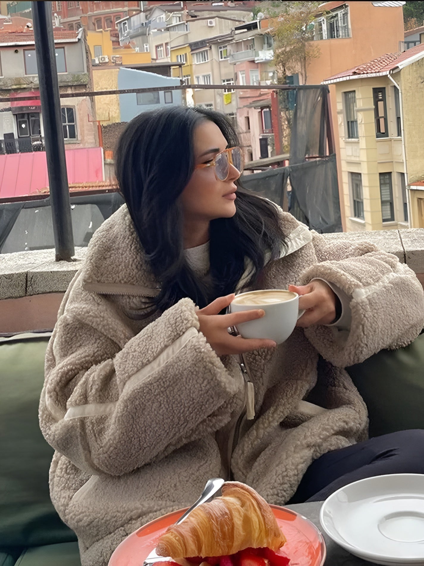 KAJA – Weicher Teddy-Mantel