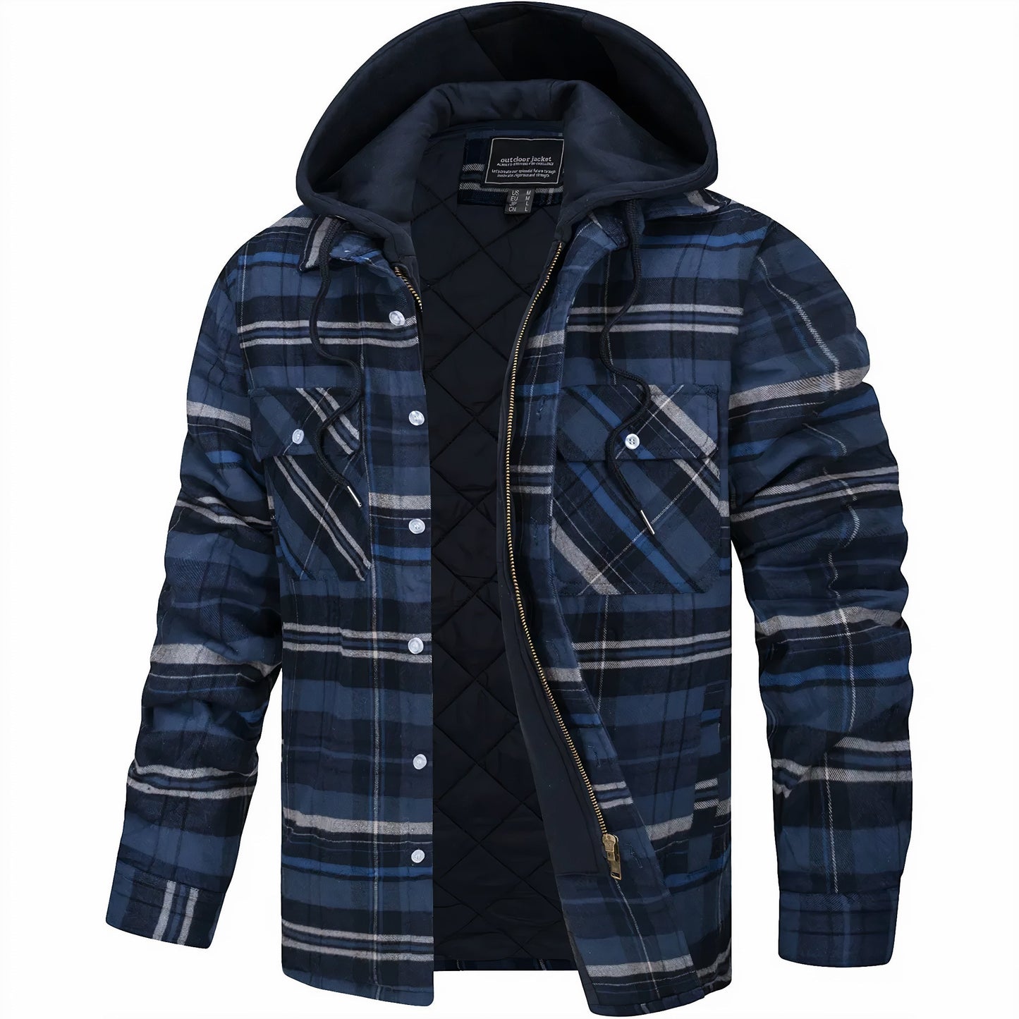 Tibor – Gestepptes Kapuzen-Overshirt