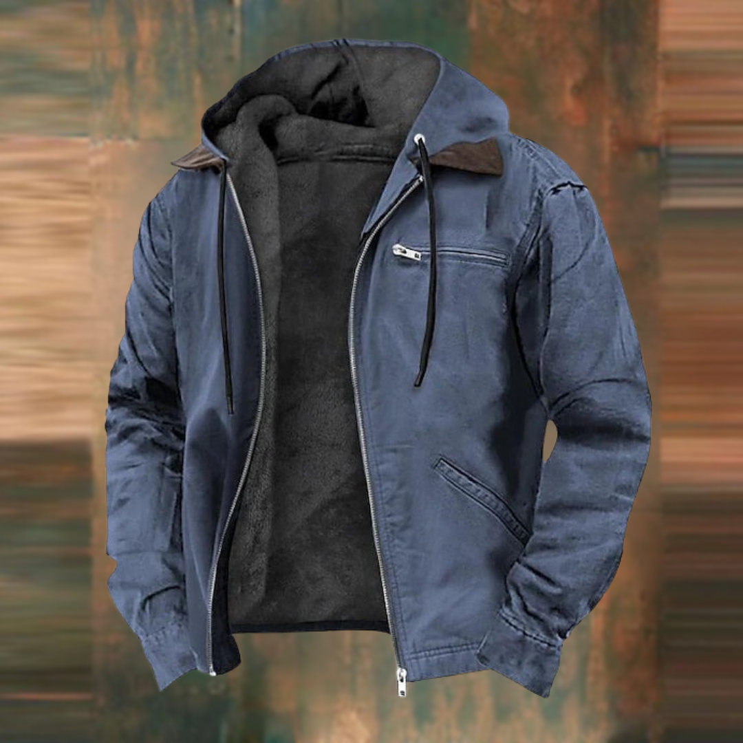 Alexander – Warme Herbstjacke mit Kapuze für kalte Monate