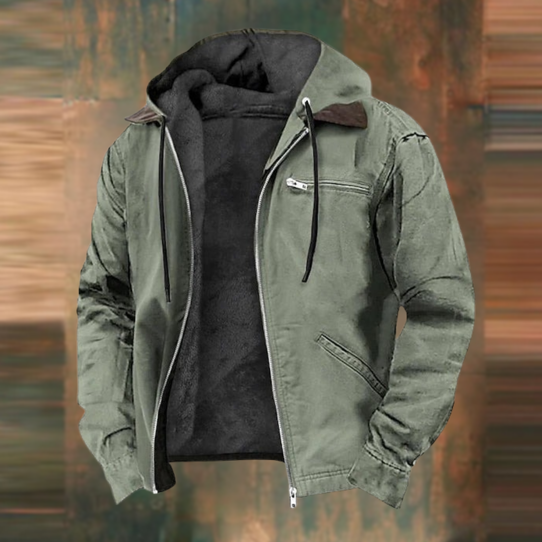 Alexander – Warme Herbstjacke mit Kapuze für kalte Monate