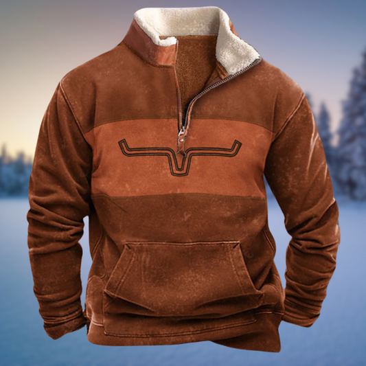 Luca – Warmer Ethno-Hoodie für kalte Tage
