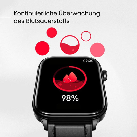 GlucoCare SOS Smartwatch für Männer & Frauen mit Blutzuckermessung