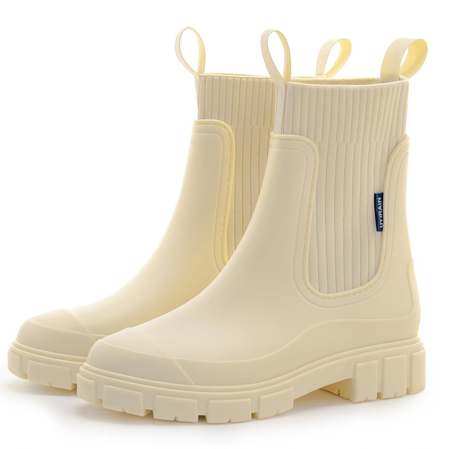 Chelsees - bequeme Damen Regenstiefel mit rutschfester Sohle