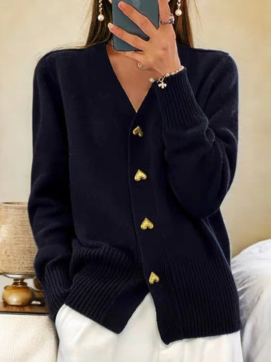 Tabea – Herzknopf-Cardigan