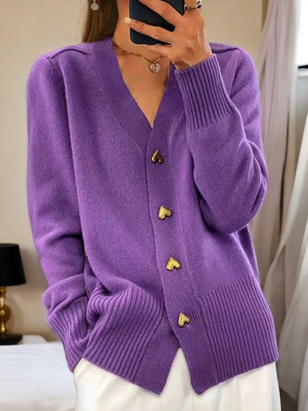 Tabea – Herzknopf-Cardigan